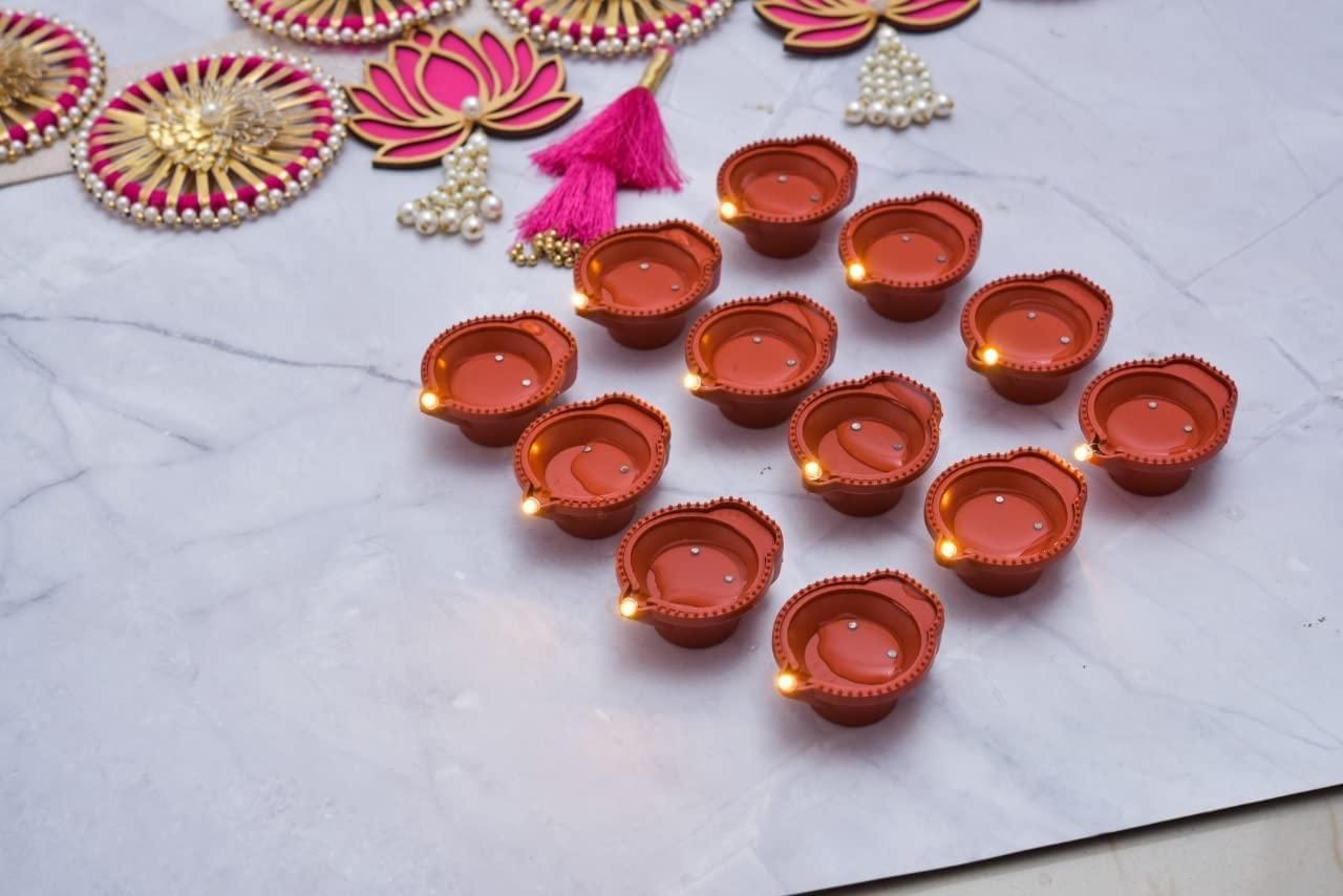 LED Light Water Sensor Diyas for Diwali - The Urban Vogue