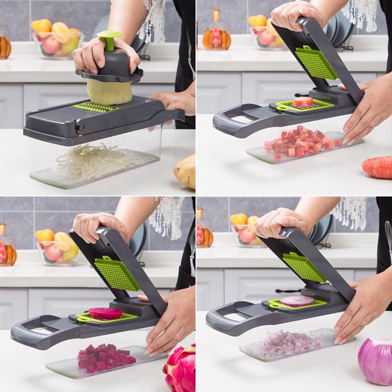 12-in-1 Magic Vegetable Chopper | Prep Meals in 10 Minutes! - The Urban Vogue