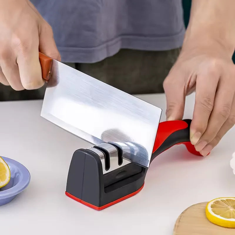 Professional 3-in-1 Ergonomic Knife Sharpener - The Urban Vogue