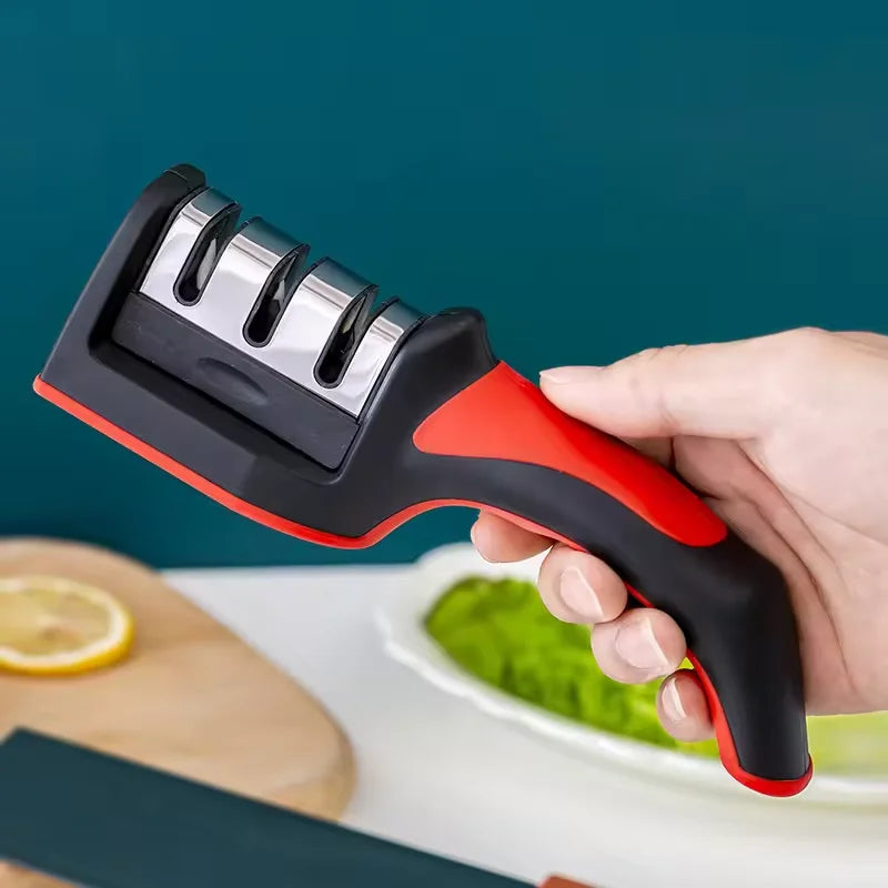 Professional 3-in-1 Ergonomic Knife Sharpener - The Urban Vogue